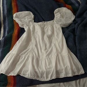 American Eagle Outfitters White Mini Boho Dress